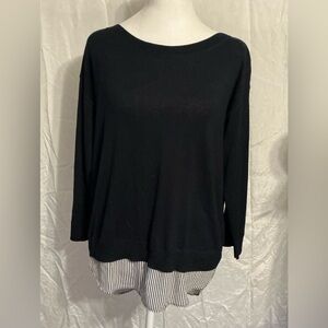 Market & Spruce Black and White Blouse
